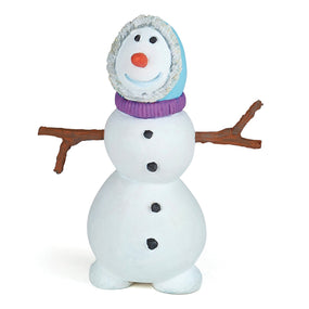 Bonhomme de neige Papo en PVC, Collection Monde enchanté, jouet éducatif idéal pour enfants
