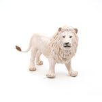 Figurine Lion blanc Papo en PVC, thème félins, Collection Animaux sauvages, jouet éducatif idéal pour enfants et collectionneurs
