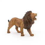 Figurine Lion rugissant Papo en PVC, thème félins, Collection Animaux sauvages, jouet éducatif idéal pour enfants et collectionneurs