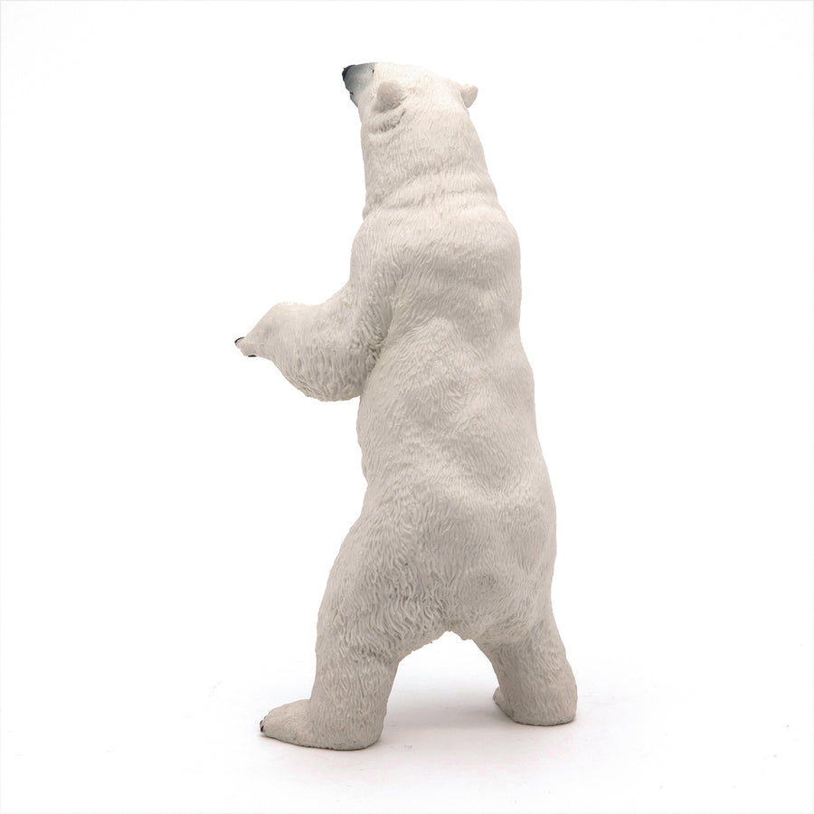 Figurine Ours polaire debout Papo en PVC, Collection Animaux sauvages, jouet éducatif idéal pour enfants et collectionneurs