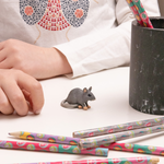 Souris grise Papo en PVC, Collection Animaux des jardins, jouet éducatif idéal pour enfants et collectionneurs