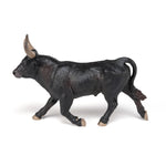 Figurine Taureau Camarguais Papo en PVC, Collection Vie à la ferme, jouet éducatif idéal pour enfants et collectionneurs