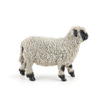 Mouton nez noir du Valais Papo en PVC, Collection Vie à la ferme, jouet éducatif idéal pour enfants et collectionneurs