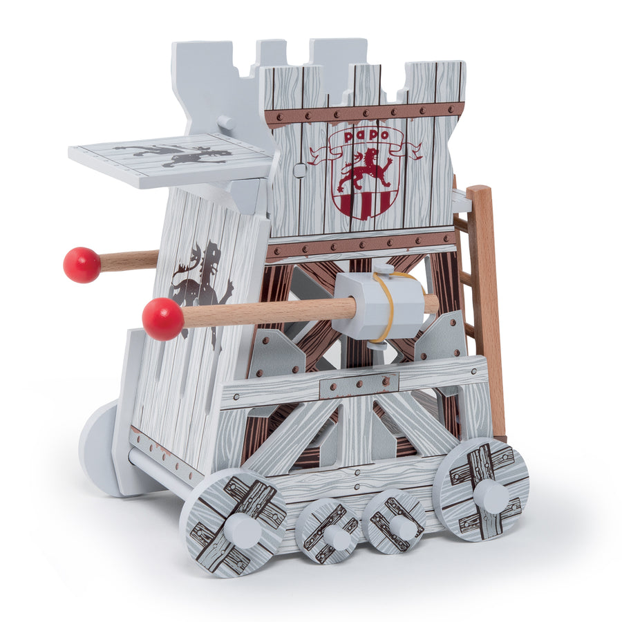 Tour d'assaut Papo en bois, Collection Médiéval, jouet éducatif idéal pour enfants et collectionneurs